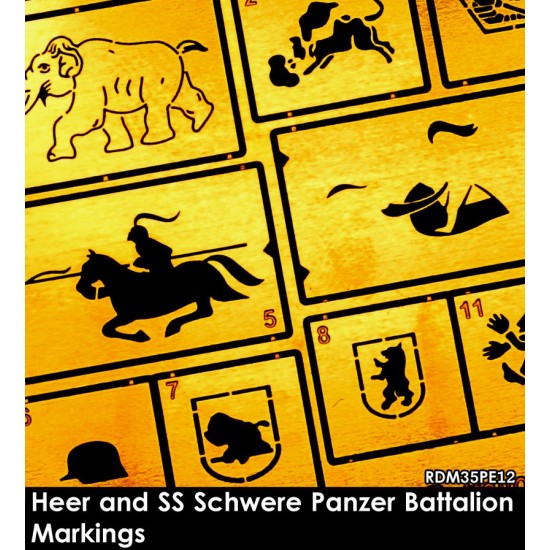 1/35 Heer and SS Schwere Panzer Battalion Markings
