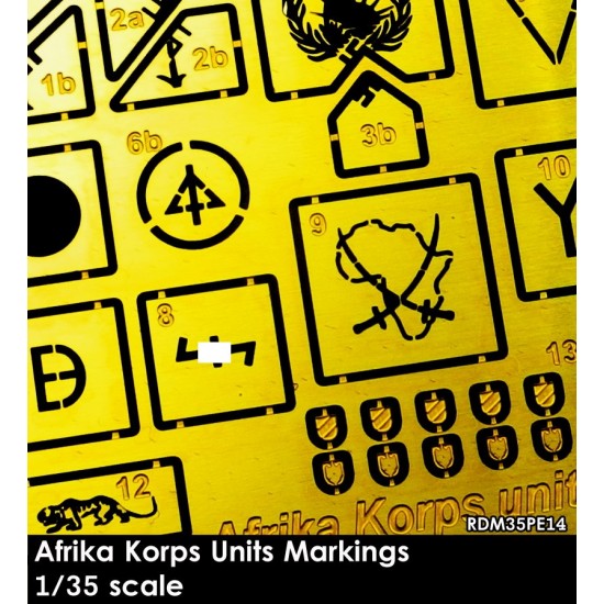 1/35 Afrika Korps Units Insignia (mix for AFVs and Figures)