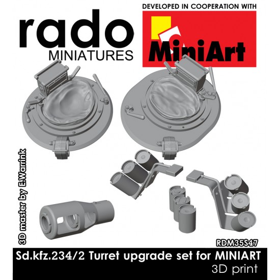 1/35 Sdkfz.234/2 Puma Turret Detail-up for MiniArt Kit