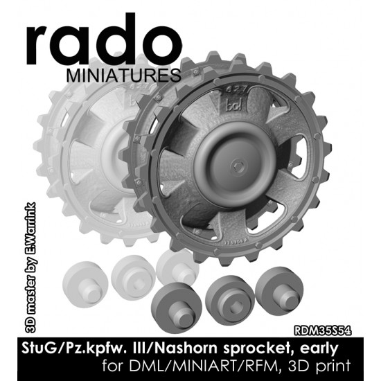 1/35 StuG/Pz.III/Nashorn Early Sprocket Early for DML/MiniArt/RFM kits