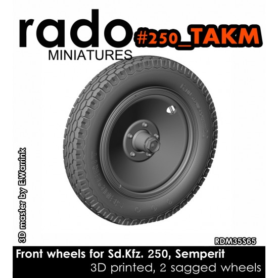 1/35 Sd.kfz. 250 Wheels (Semperit) for Takom kit