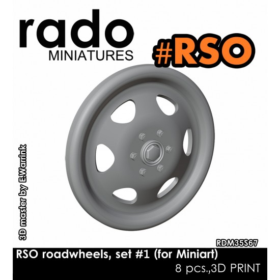 1/35 RSO Road Wheels set #1 for MiniArt kit