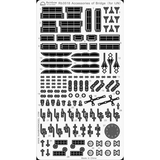 1/350 Photo-Etched Accessories of Bridge