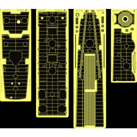 1/350 IJN Tama 1944 Deck (Pressing fixture of linoleum) Upgrade Set for Aoshima #044223