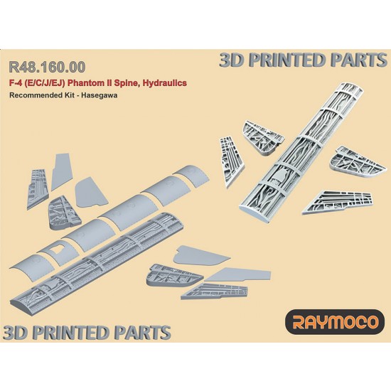 1/48 F-4 E/CJ/EJ Phantom II Spine, Hydraulics for Hasegawa kit
