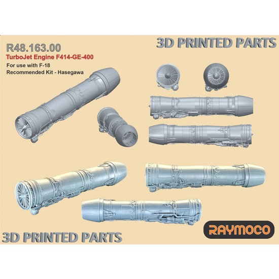 1/48 F-18 Turbo Jet Engine F414-GE-400 for Hasegawa kit