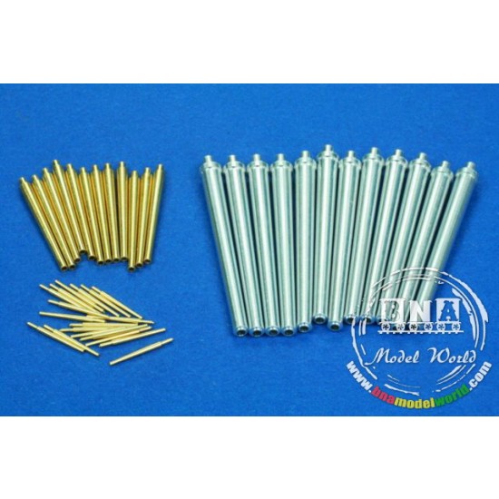 Gun Barrels for 1/200 SMS Viribus Unitis (12pcs x305mm,12pcs x150mm,18pcs x70mm)