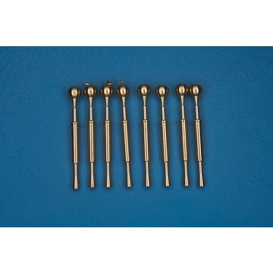 1/200 WWII Battleship 40mm Pom-pom Gun Barrels (8pcs)