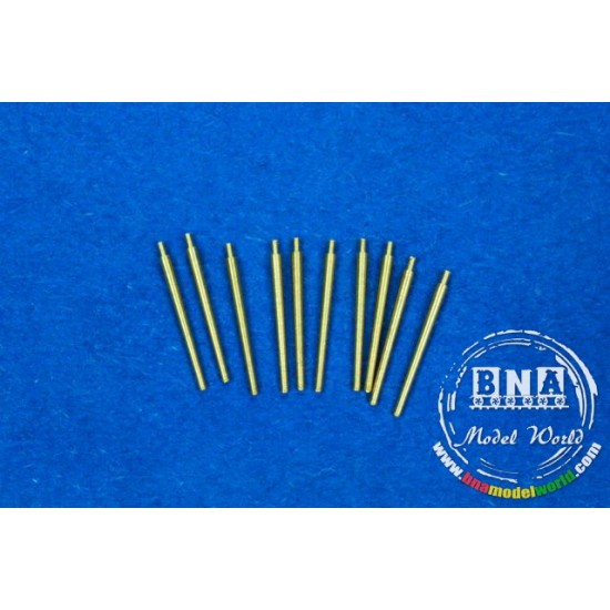 1/350 USS Universal Naval Gun Barrels 5"(127mm) L/38 x10pcs