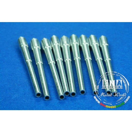 1/350 16" 406mm L/50 Mark 7 Barrels for Iowa Class x9pcs