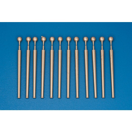 1/350 152mm L/55 1934/36 Gun Barrels 12pcs for Littorio,Garibaldi Class Ships