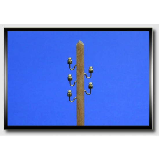 1/35 Telegraphic Pillar w/5 Insulators Set II (2pcs)