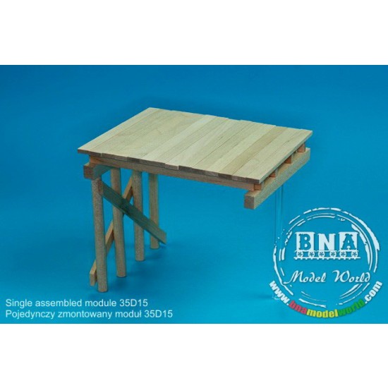 1/35 WWII Wooden Bridge (single module)