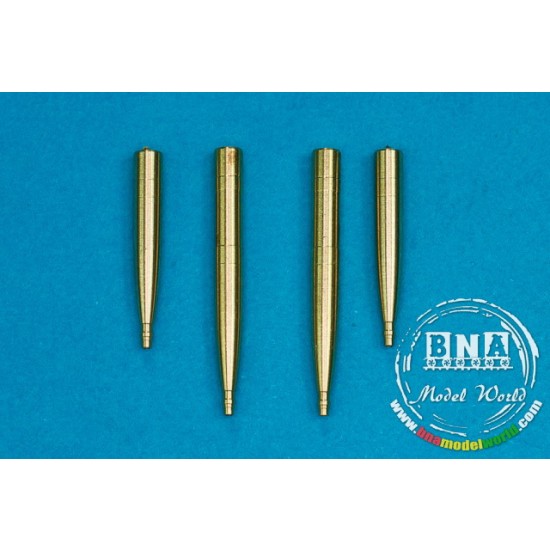 1/48 20mm Hispano Cannons (4pcs) in Spitfire "Wing E"
