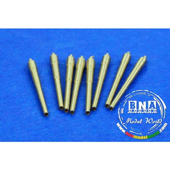 1/700 38cm L/52 SK C/34 Gun Barrels x8pcs for Bismarck, Tirpitz