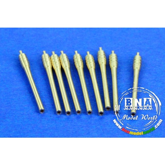 1/700 USS Universal Naval Gun Barrels x9pcs for Yamato Class