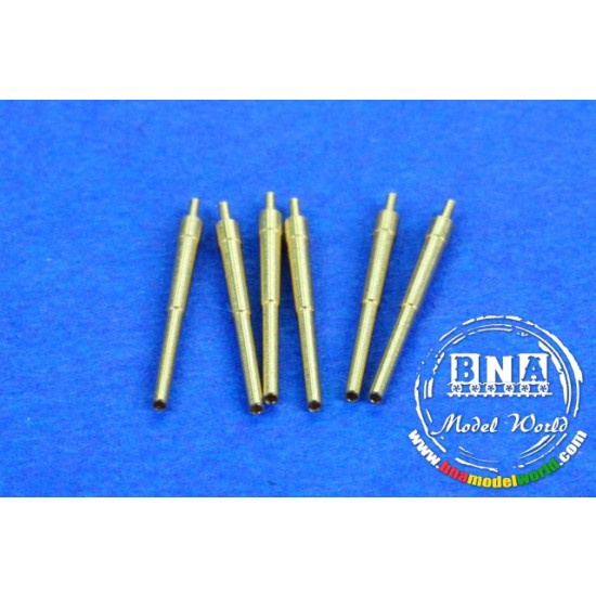 1/700 28cm/52 SK C/28 Gun Barrels x6pcs 