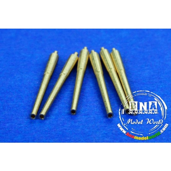 1/700 381mm (15") L/42 Gun Barrels x6pcs for HMS Repulse, HMS Renown