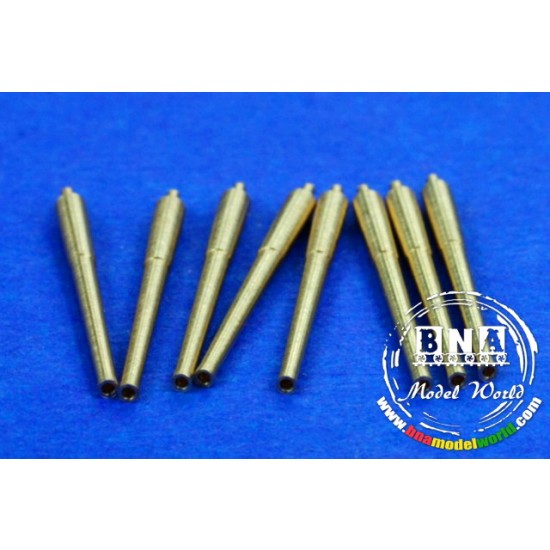 1/700 381mm (15") L/42 Gun Barrels x8pcs for Queen Elizabeth, Royal Sovereign...