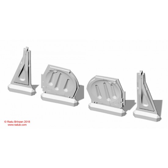 1/32 P-51D Undercarriage Doors for Revell kits