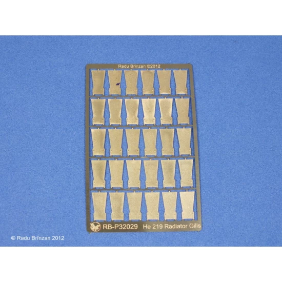 1/32 He219 Radiator Cowl Gills set for Revell kit (Photoetch)
