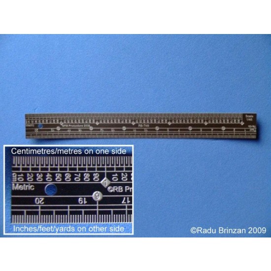 1 35 Scale Conversion Ruler 1/35 Scale Ruler for Modelling RB Productions TS35