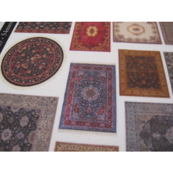 Carpets on Real Cloth Suitable for 1/16, 1/32, 1/35, 1/48, 1/72 scales (Sheet Size: 14.5x2