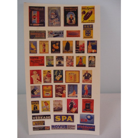 1/35 (54mm) Enamel Advertising Signs - The Netherlands