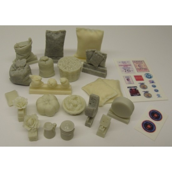 1/35 Food Supplies Vol.3 (21 Resin parts & Decals)