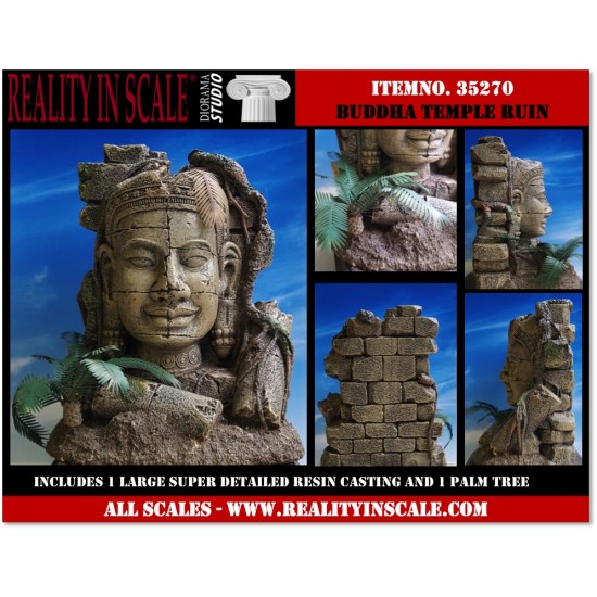1/35 Ruined Buddha Temple (17 x 14 x 10 cm)