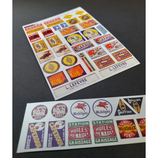 1/48 - 1/35 Commercial Double Signs - France