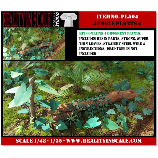 1/48 - 1/35 Jungle Plants Vol.4 (4 different plants)
