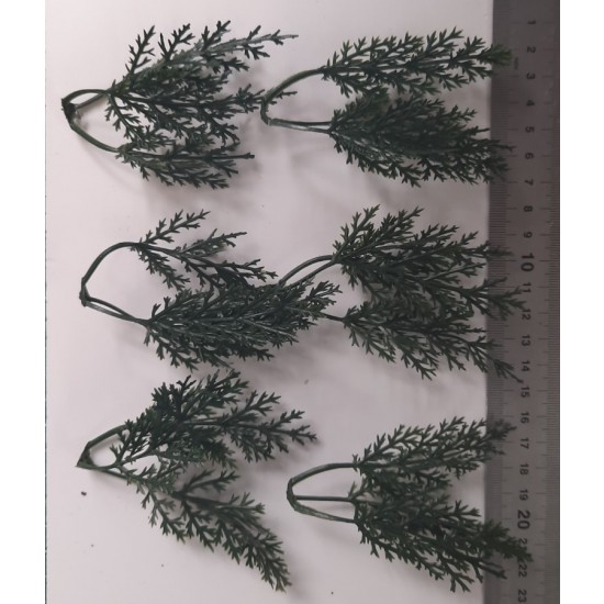 1/35 - 1/16 Plastic Plants - Tall Bushes Dark Green