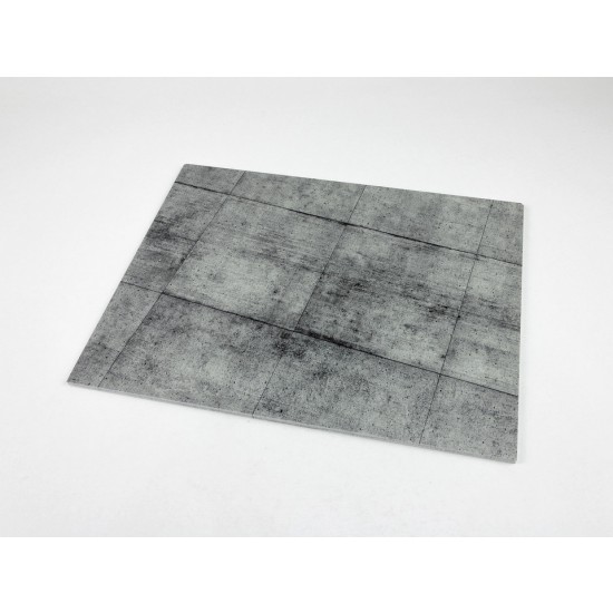 1/48 Concrete Base Square Type 3 Diorama Base with 3D Effect (300x230mm)