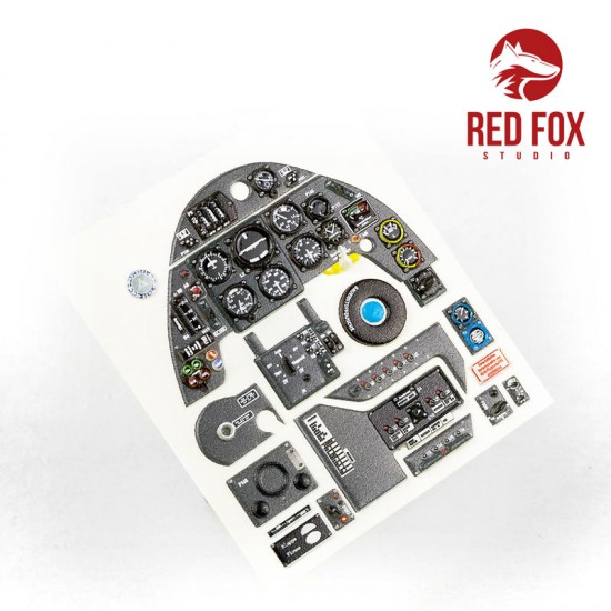 1/24 Messerschmitt Bf 109G-6 Instrument Panels w/WFR.GR.21 Rocket Panel for Trumpeter kit