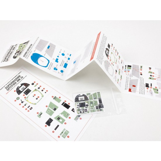 1/32 Supermarine Spitfire Mk.Ia Quick Set 3D Acrylic Insturment Panel for Hobby 2000