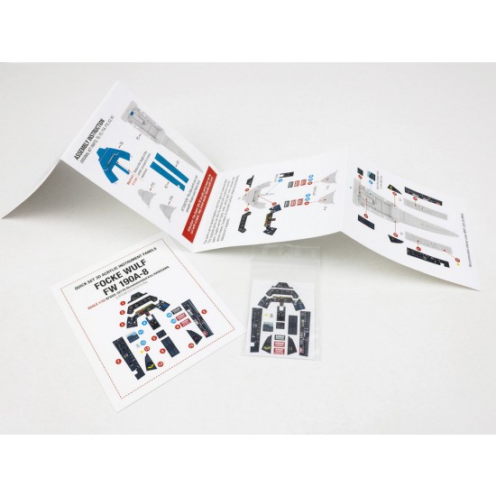 1/32 Focke Wulf Fw 190A-8 Updated Quick Set 3D Acrylic Insturment Panel for Hasegawa kit