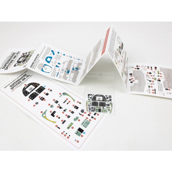 1/32 Supermarine Spitfire Mk.IXc Updated Insturment Panel for Tamiya kit