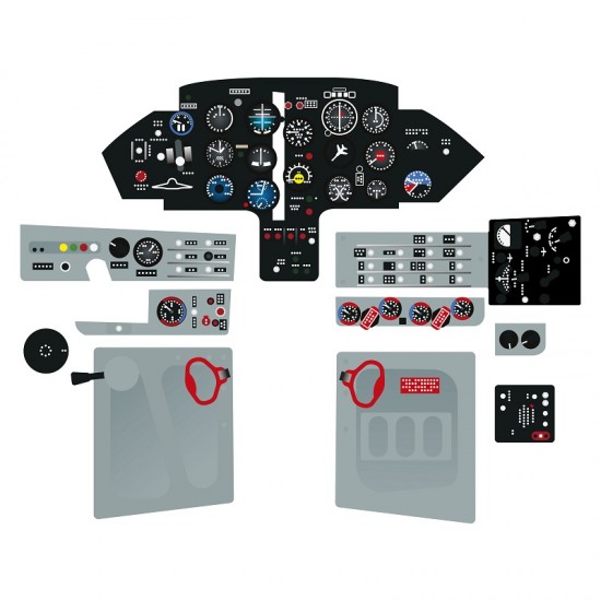 1/48 MiG-17F/LIM-5/Shenyang J-5 Instrument Panel for AMMO by Mig Jimenez