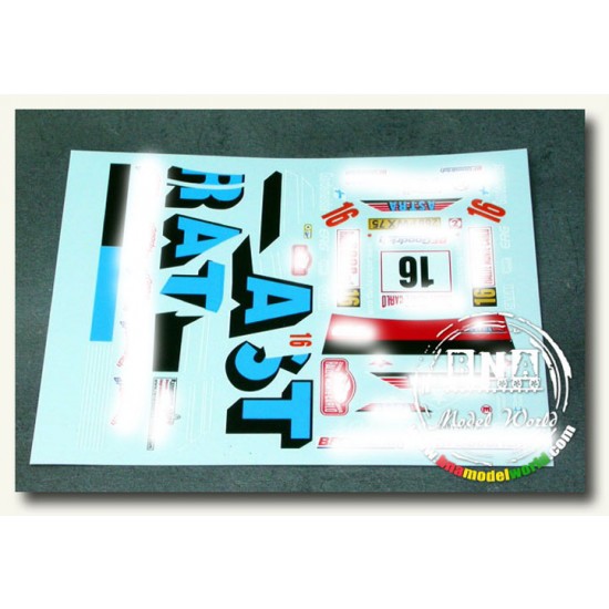 Decals for 1/24 Peugeot 307 WRC Gardemeister Monte Carlo 2006 for Tamiya #24285