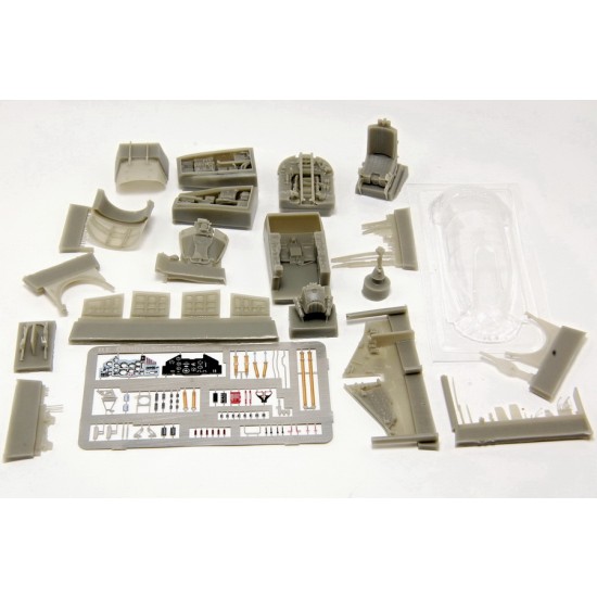 1/48 Su-25K Cockpit set & Electronic Bay for OEZ/Eduard/KP kits