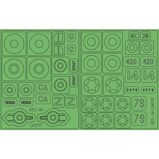1/48 Supermarine Spitfire Mk.IXe Paint Masks for Eduard kit #8283