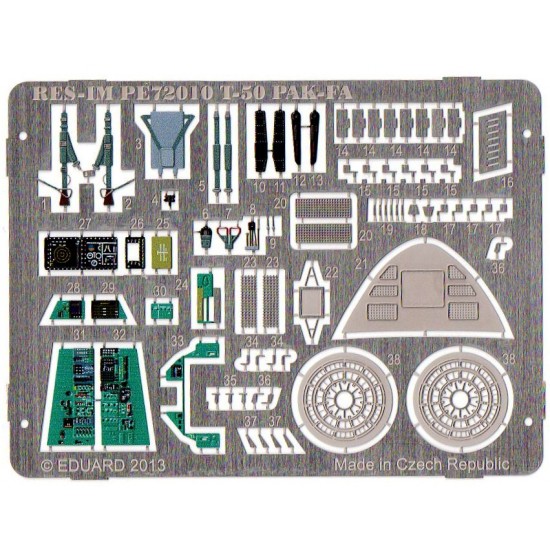 1/72 Sukhoi T50 PAK-FA Interior Detail-up Set for HobbyBoss kit