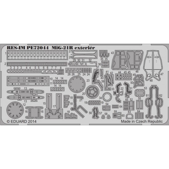 1/72 Mikoyan MiG-21R Exterior Detail-up Set for RV Aircraft kit