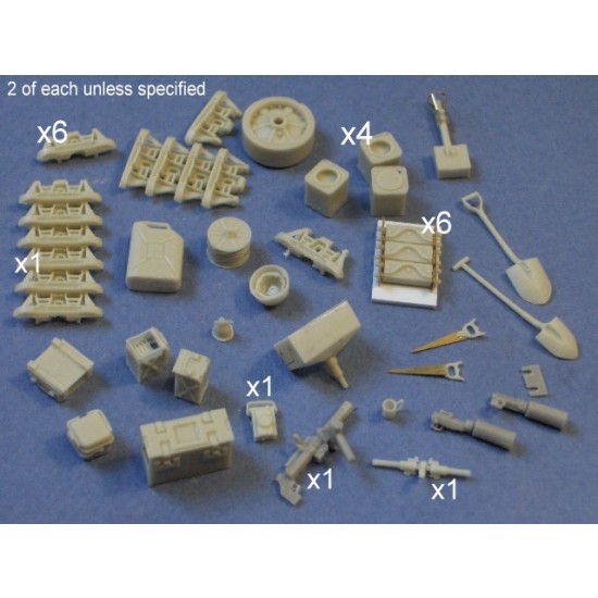 1/35 UK/Commonwealth Sherman Tank Accessories No.1