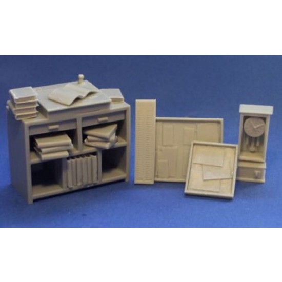 1/35 Foreman's Book Desk w/Clocking in Machine