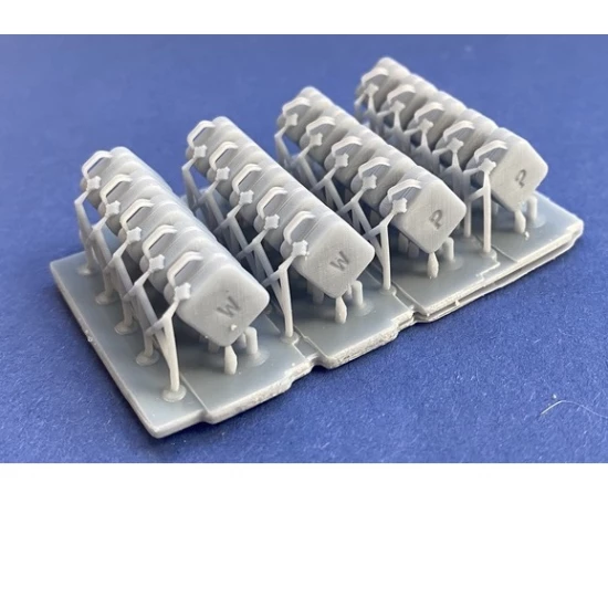 1/35 British Simplified 2 Gallon Cans (10 water & 10 Petrol 3D printed cans)