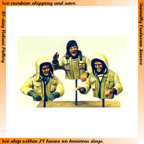 1/35 British/UK Tank Crew [Winter 1944] (3 half-figures)