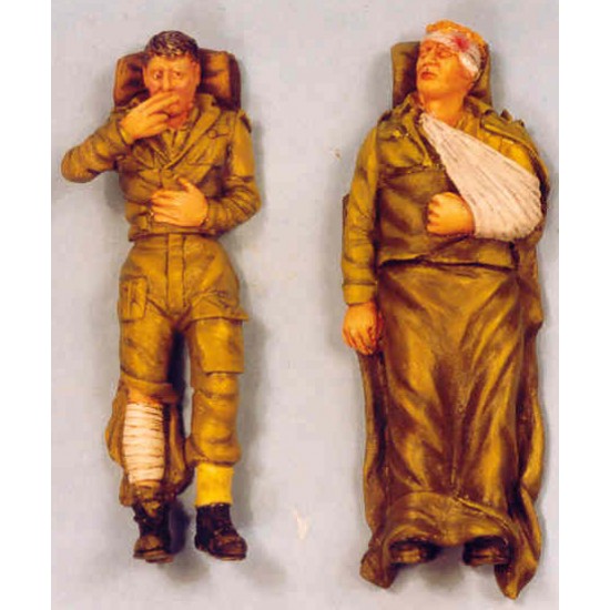 1/35 Wounded UK Soldiers Lying (2 figures)