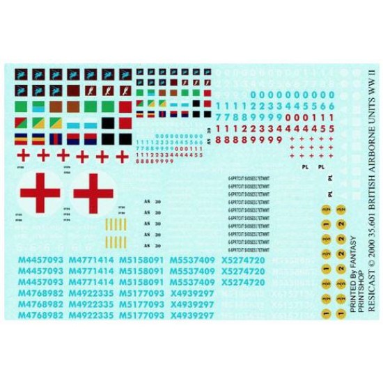 1/35 WWII British Airborne Decals (1pc)